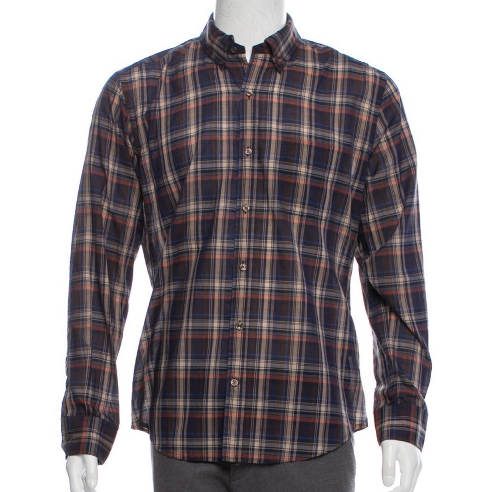 Vince plaid button down